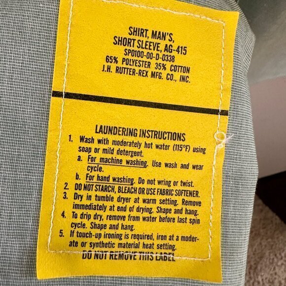 DSCP Garrison Collection Men's Military Shirt‎  Size 16 - Picture 4 of 8